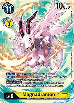 Magnadramon Across Time Pre Release digimon card