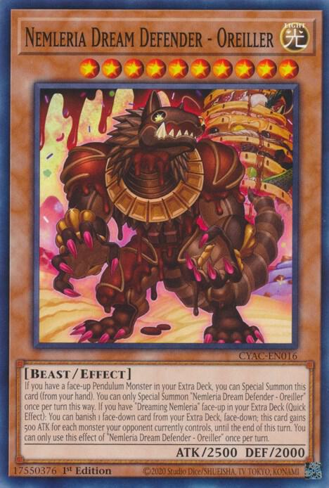 Nemleria Dream Defender - Oreiller - Cyberstorm Access - YuGiOh