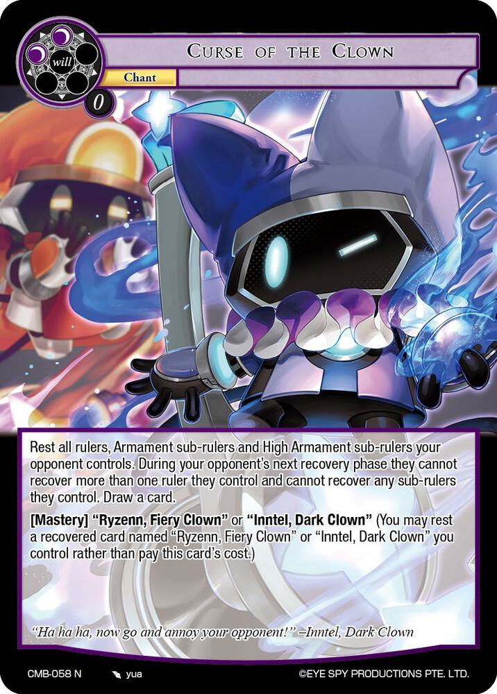 Curse of the Clown - Crimson Moon's Battleground - Force of Will -  TCGplayer.com