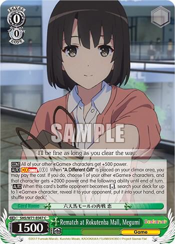 Rematch at Rokutenba Mall, Megumi - Saekano How to Raise a Boring