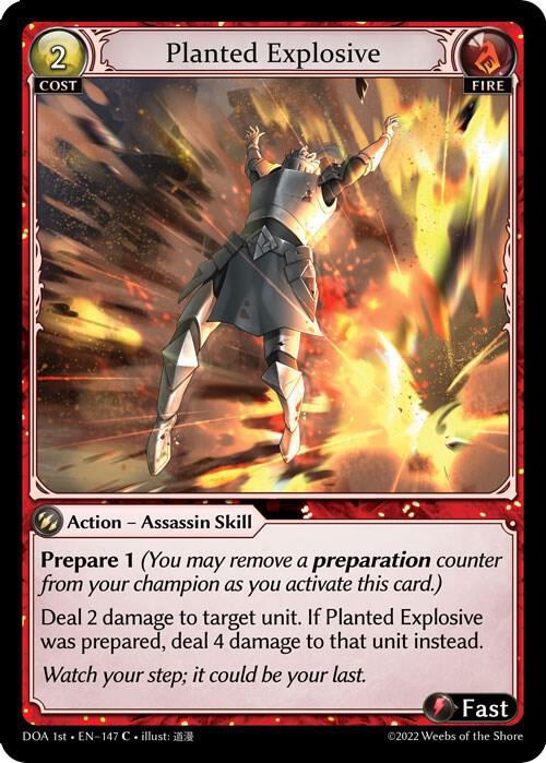 Planted Explosive - Dawn of Ashes 1st Edition - Grand Archive TCG
