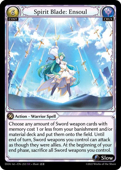 P24 PR Spirit Blade Ascension Foil ② Grand Archive TCG Spirit