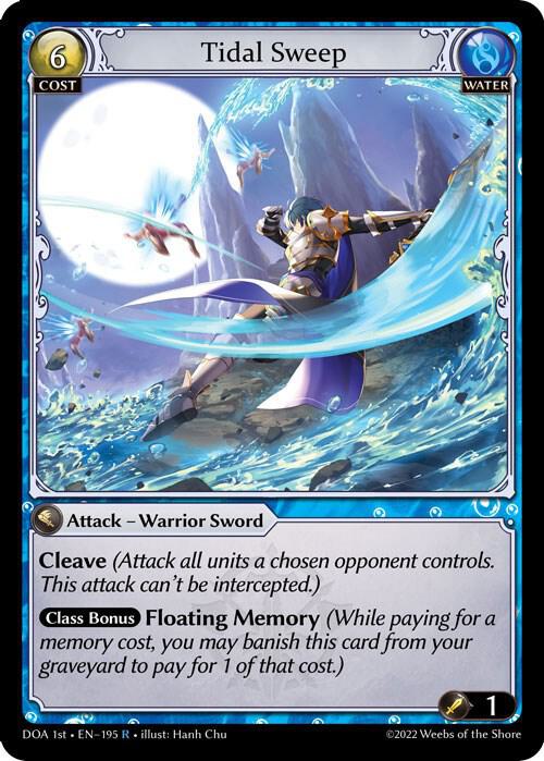 Tidal Sweep - Dawn of Ashes 1st Edition - Grand Archive TCG
