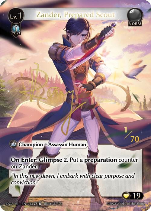 Zander, Prepared Scout (CUR) - Dawn of Ashes 1st Edition - Grand