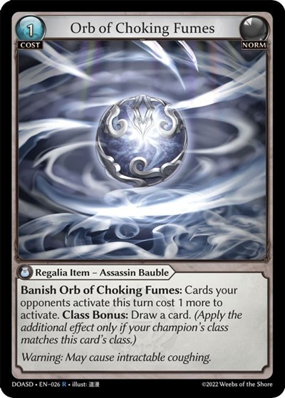 Orb of Choking Fumes