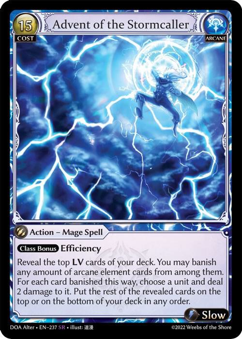 Advent of the Stormcaller - Dawn of Ashes Alter Edition - Grand