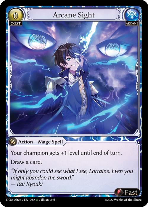 Arcane Sight - Dawn of Ashes Alter Edition - Grand Archive TCG