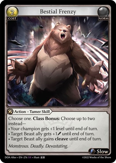 Bestial Frenzy card