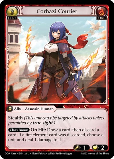 Corhazi Courier card