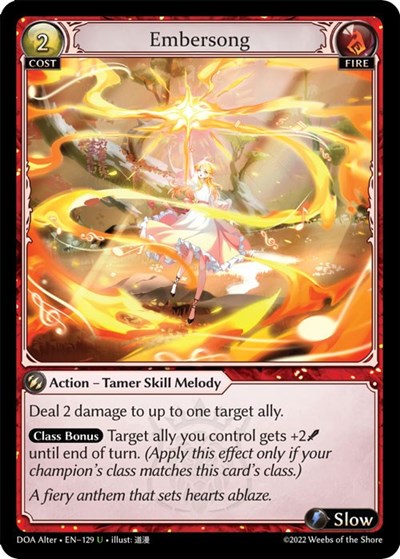 Embersong card