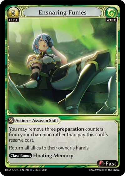 Ensnaring Fumes card