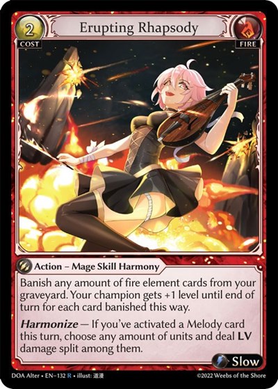 Erupting Rhapsody card