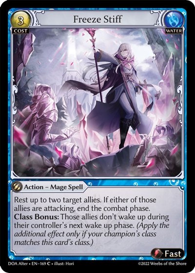 Freeze Stiff card