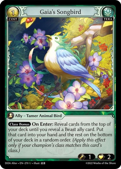 Gaia's Songbird card