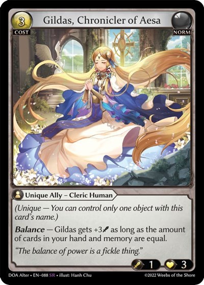 Gildas, Chronicler of Aesa card
