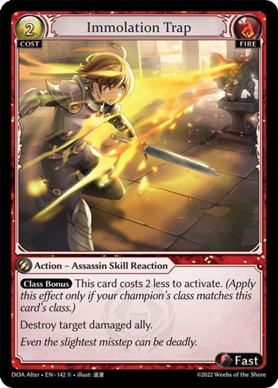 Immolation Trap card