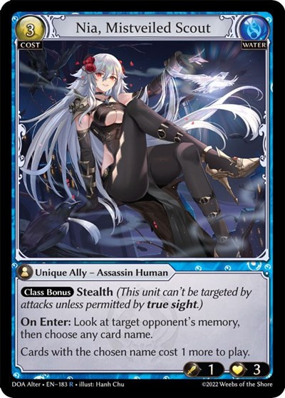 Nia, Mistveiled Scout card