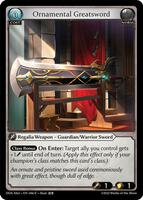 Ornamental Greatsword - Dawn of Ashes Alter Edition - Grand