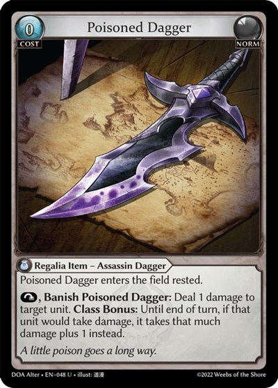 Poisoned Dagger card