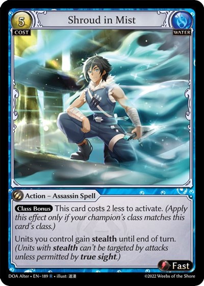 Shroud in Mist card