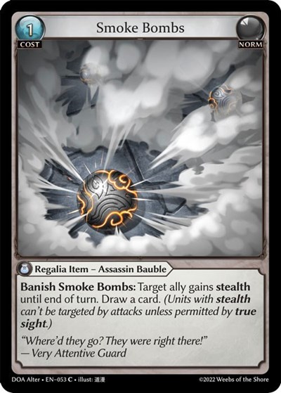 Smoke Bombs card