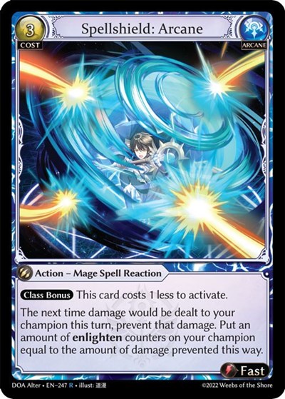 Spellshield: Arcane card