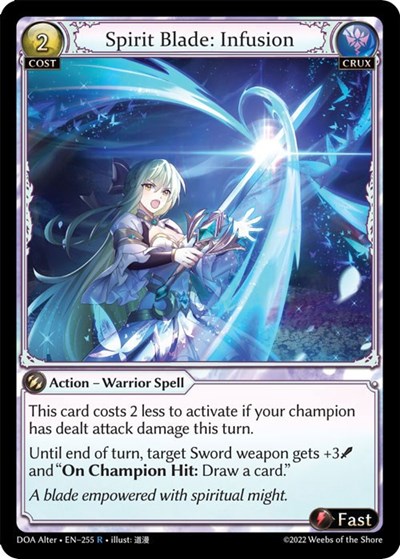 Spirit Blade: Infusion card
