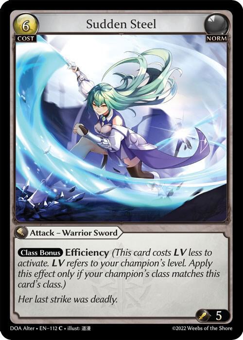 Sudden Steel - Dawn of Ashes Alter Edition - Grand Archive