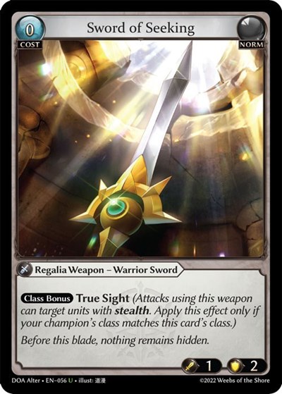 Sword of Seeking card