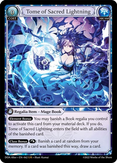 Tome of Sacred Lightning card
