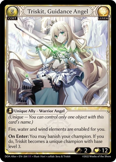 Triskit, Guidance Angel card