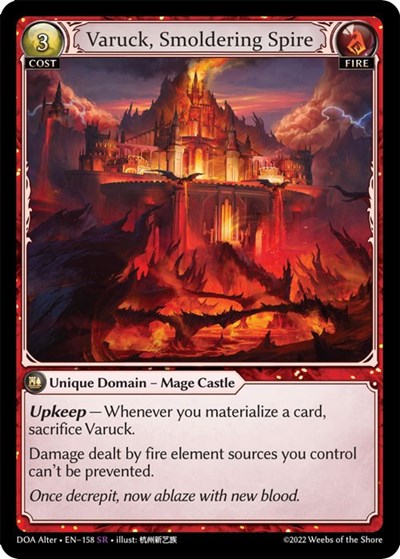 Varuck, Smoldering Spire card