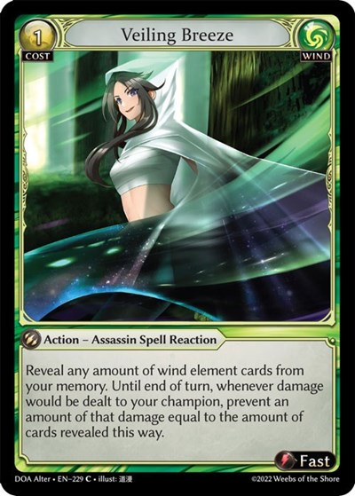 Veiling Breeze card