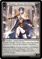Zander, Always Watching - Dawn of Ashes Alter Edition