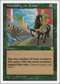 Marshaling the Troops - Portal Three Kingdoms - Magic: The Gathering card