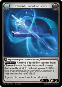Clarent, Sword of Peace
