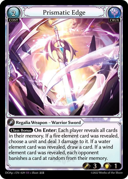 Prismatic Edge - Dawn of Ashes Prelude - Grand Archive TCG