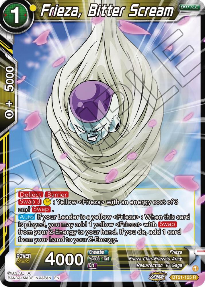 Frieza, Bitter Scream - Wild Resurgence - Dragon Ball Super