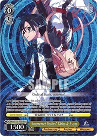 "Augmented Reality" Kirito & Asuna (Foil) - Sword Art Online Animation 10th Anniversary