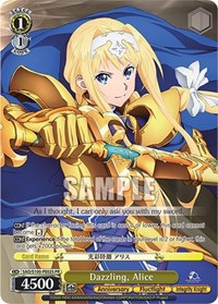 Dazzling, Alice (Foil) - Sword Art Online Animation 10th Anniversary