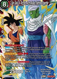 Son Goku & Piccolo, Arch-Rivals Fighting Together card art