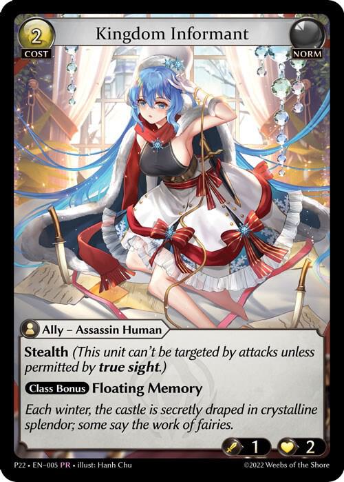 Kingdom Informant - Promotional Cards - Grand Archive TCG