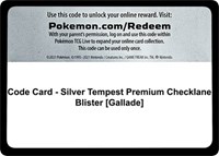 Code Card - Silver Tempest Premium Checklane Blister [Gallade] from SWSH12: Silver Tempest Pokemon card image