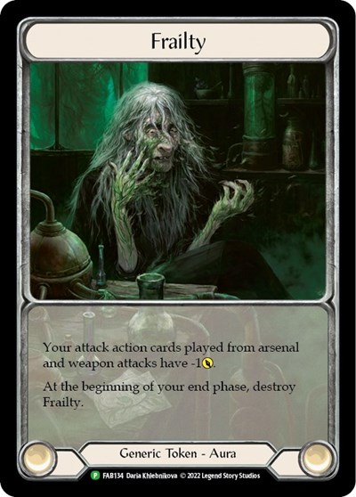 Frailty - FAB134 Flesh and Blood: Promo Cards card price