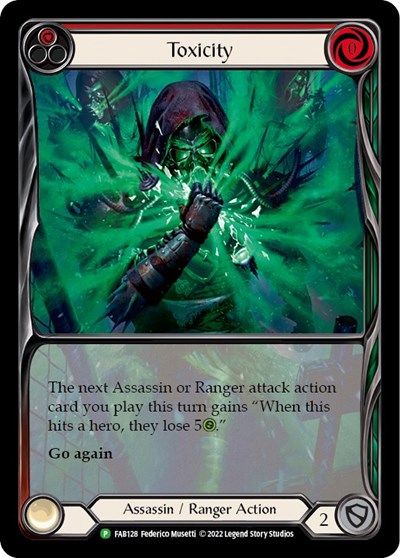 Toxicity (Red) - FAB128 Flesh and Blood: Promo Cards card price
