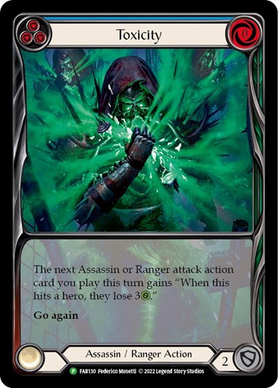 Toxicity (Blue) - FAB130 Flesh and Blood: Promo Cards card price