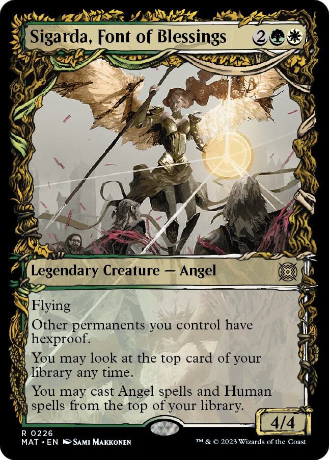 Sigarda, Font of Blessings (Halo Foil) - March of the Machine: The