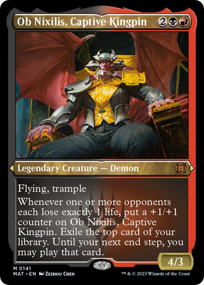 Ob Nixilis, Captive Kingpin (Foil Etched) - March of the
