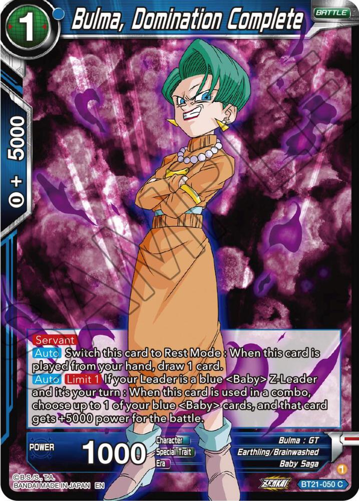 Bulma, Domination Complete - Wild Resurgence - Dragon Ball Super