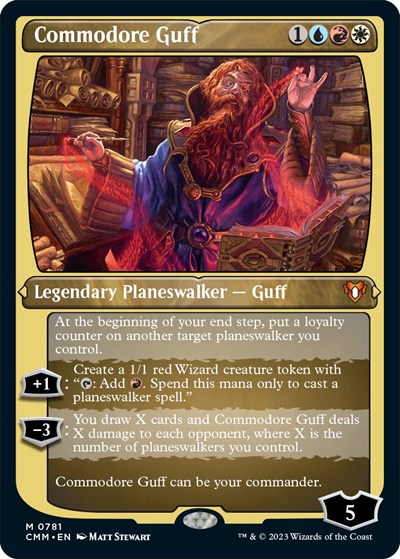 Commodore Guff (Display Commander) (Foil Etched) - Thick Stock